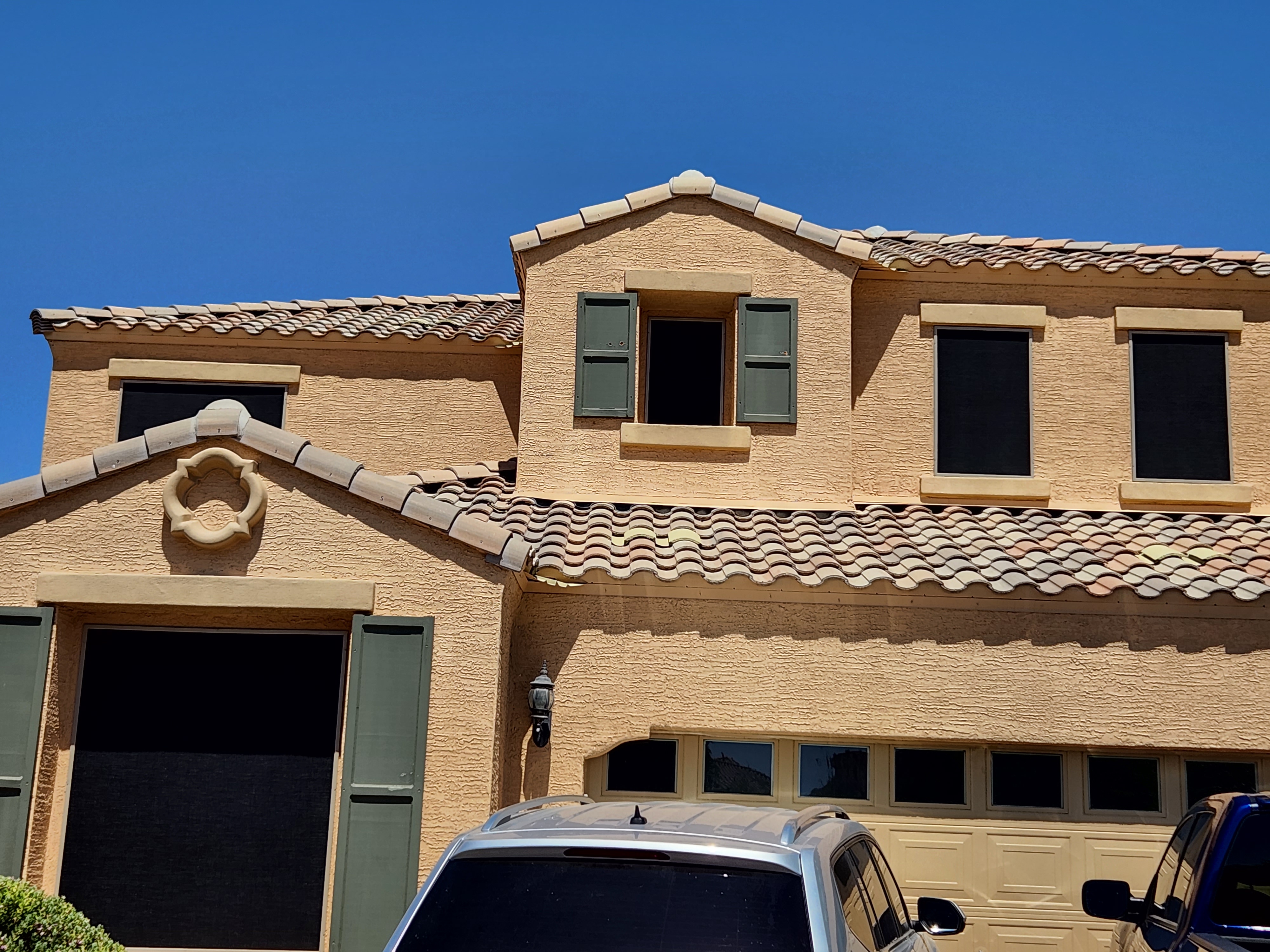 Sunscreen installation - completed sunscreen